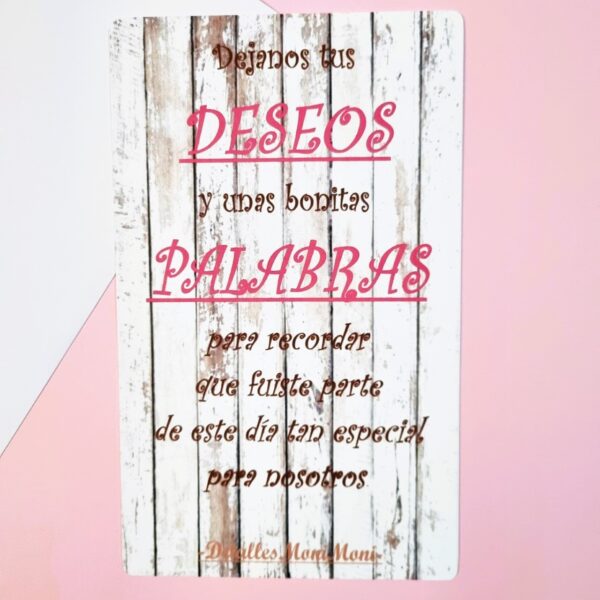 cartel bonitas palabras