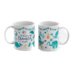 Taza motivos de bebé rosa detalle bautizo