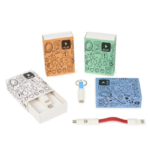 Pulsera llavero cargador USB en caja para hombre - Imagen 2