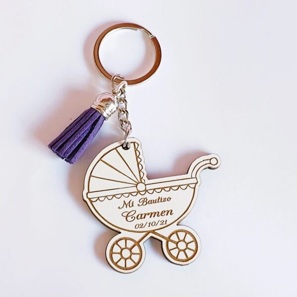 LLavero madera carrito personalizado