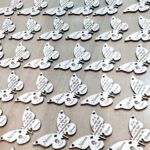 Mariposas agradecimiento madera blancas para copas - Imagen 2