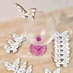Mariposas agradecimiento madera blancas para copas - Imagen 4