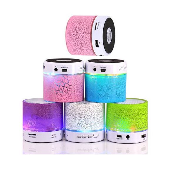 Mini altavoces bluetooth con luz led
