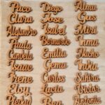 Marcasitios nombre madera con imán - Imagen 2