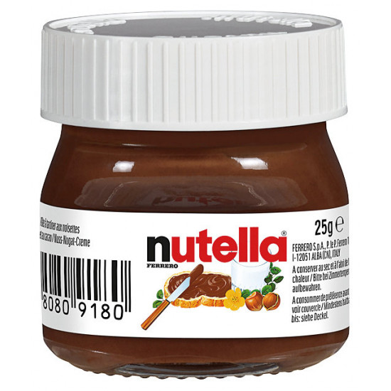 mini nutella para comunión