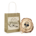 Posavasos tronco con frases (pack 4) - Imagen 4