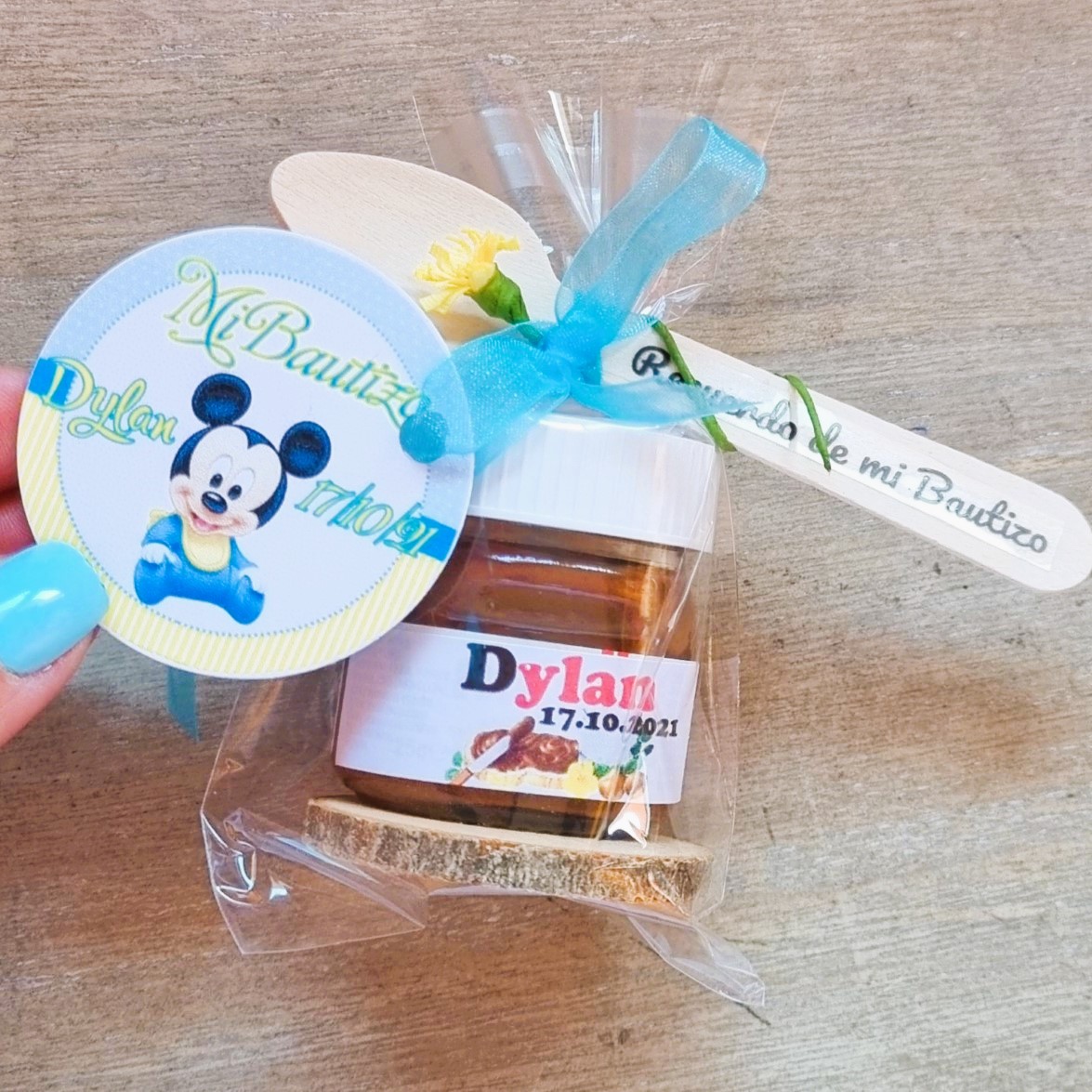 nutella para Bautizo mini nutella para bautizo