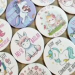 Chapas para comunión Unicornio - Imagen 3