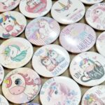 Chapas para comunión Unicornio - Imagen 2