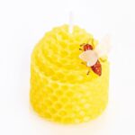 Vela de cera natural con abeja - Imagen 2
