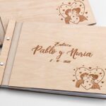 Libro de firmas de madera para Boda