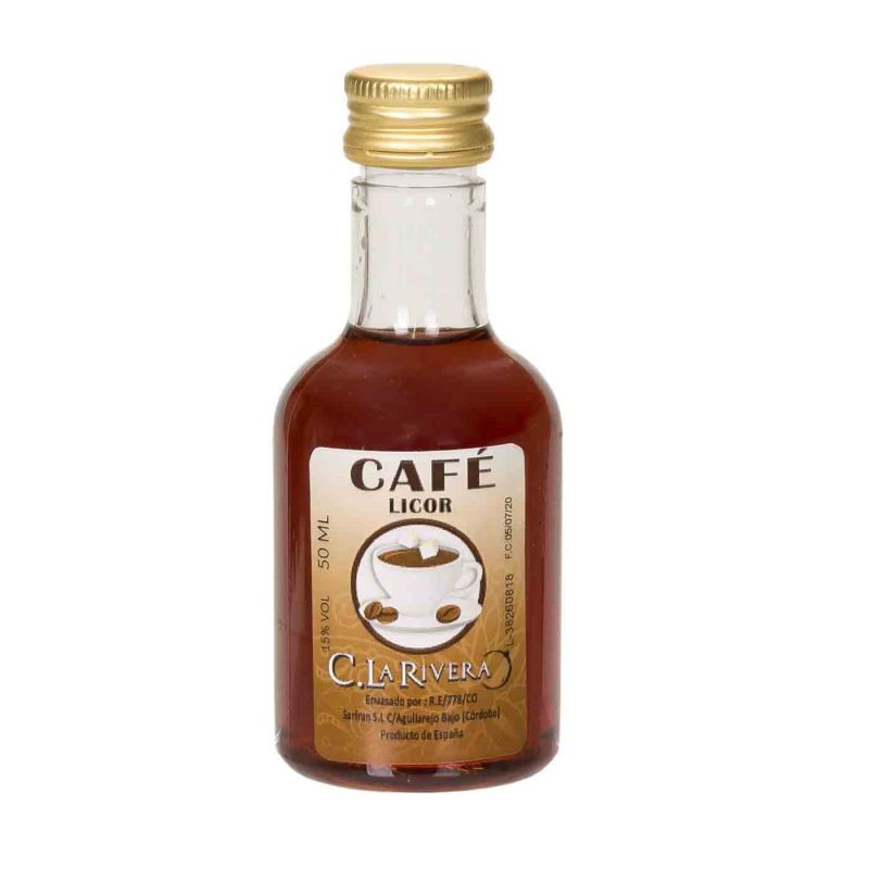 licor-de-cafe-50ml-detalles-de-boda Licor Café botellita 50ml - Imagen 1