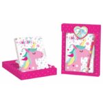 Set regalo diario + boligrafo - Unicornio