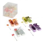Alfiler trébol + cajita (pack 60 uni)