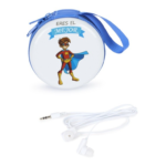 Monedero héroe niño con auriculares - Imagen 2
