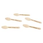 Mini cuchara madera 11cm biodegradable - Imagen 4