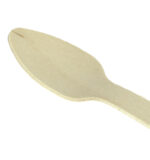 Mini cuchara madera 11cm biodegradable - Imagen 2