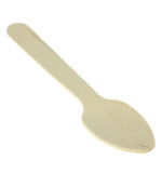 Mini cuchara madera 11cm biodegradable - Imagen 3
