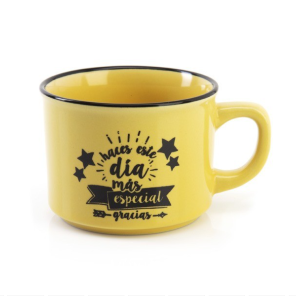 taza con frase de agradecimiento