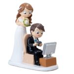 Figura para tarta de boda novio videojuegos