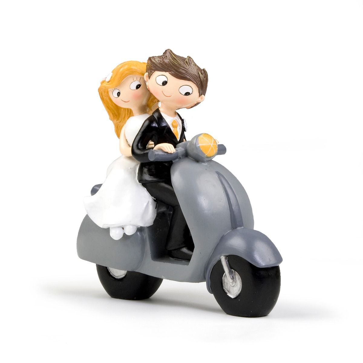 Figura tarta novios en scooter Figura tarta novios en scooter