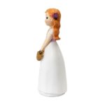 Figura tarta niña Comunión cesto flores - Imagen 2