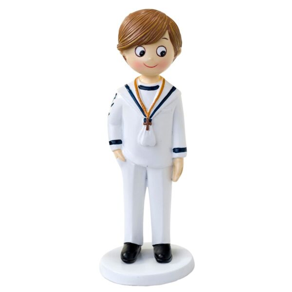 Figura para tarta de Comunión marinero mano en el bolsillo