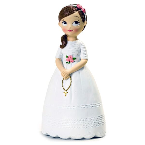 Figura para tarta niña comunión con rosario