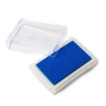 Almohadilla de tinta azul para sellos