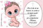 Llavero madera bebé niña para Bautizo - Imagen 4