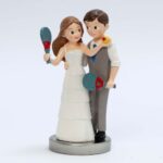 Figura para tarta Boda novios Pádel