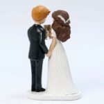 Figura para tarta novios brindis novio RUBIO - Imagen 3