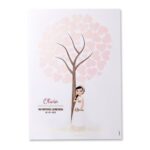 Lámina firmas y figura tarta niña Comunión romántica - Imagen 4