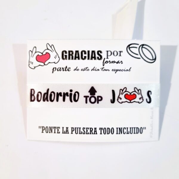 pulsera tela mickey