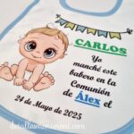 Babero velcro niño Comunión - Imagen 2