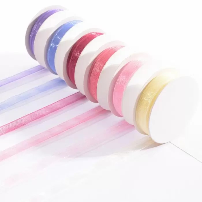CINTA ORGANZA Cinta de organza 1 cm - Imagen 1