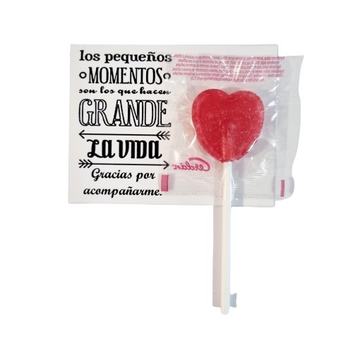 piruletas de agradecimiento