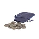 Arras plata vieja en bolsa