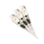 Capullo de rosa de jabón blanco
