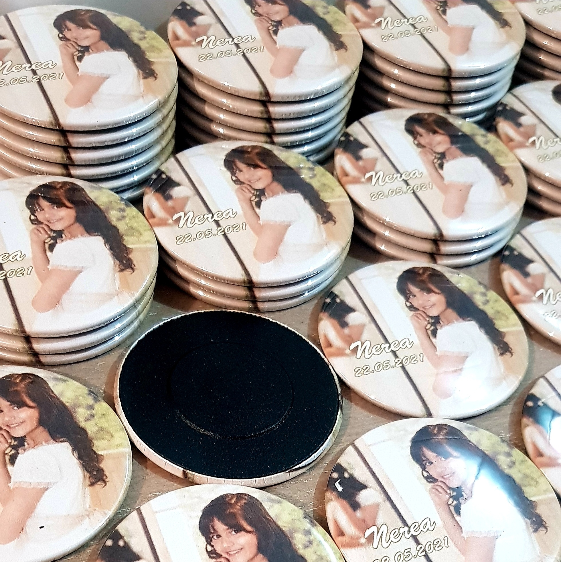 iman con foto chapas Imanes personalizado con foto