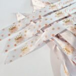 Pulseras de tela con corona de princesa - Imagen 3