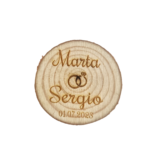 Marcasitios rodaja madera con o sin iman