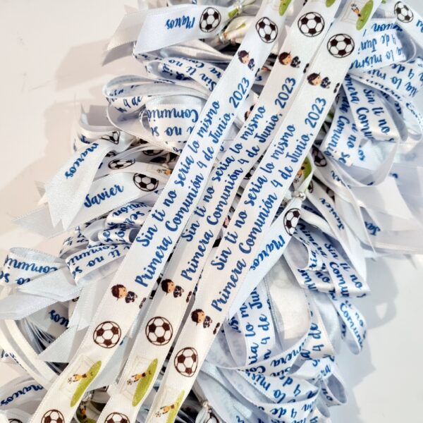 pulseras tela comunión futbol baratas