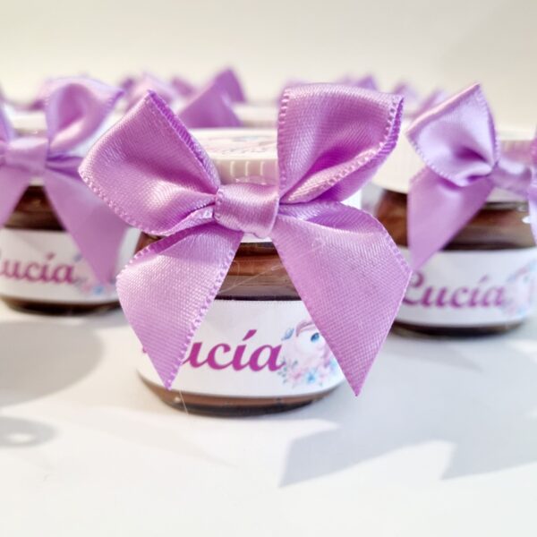 nutella personalizada lazo