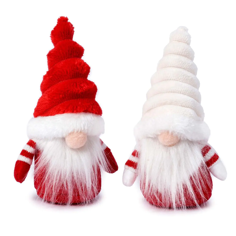Gnomo gorro rojo y blanco, 16 cm Gnomo gorro rojo y blanco, 16 cm - Imagen 1