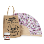 Pack abanico floral y nutella - Imagen 2
