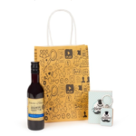 Pack llavero hombre con botella de vino detalle boda - Imagen 3