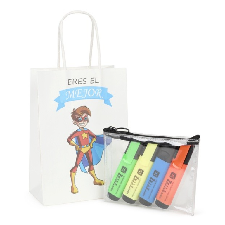 Rotuladores fluorescentes3 Estuche rotuladores fluorescentes para niños
