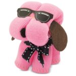 Toalla microfibra en forma de perro con gafas - Imagen 4