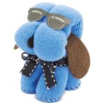 Toalla microfibra en forma de perro con gafas - Imagen 5